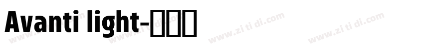 Avanti light字体转换